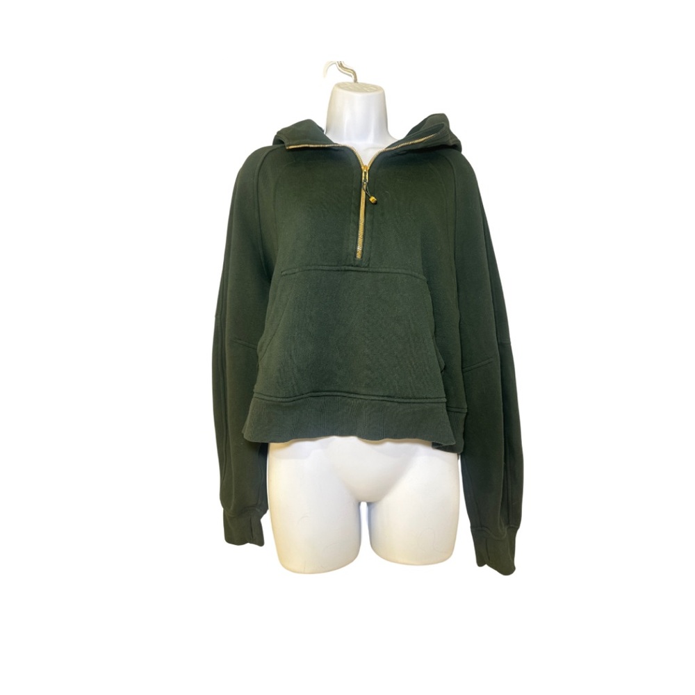 Women's Green Hoodie Lululemon Scuba